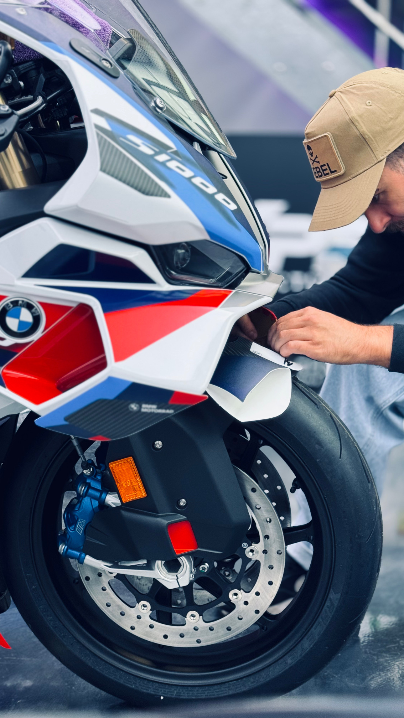 Covering partiel - contraste entre zone avec et sans film